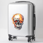 Sticker Valise Skull, Ordinateur portable (Sur valise)