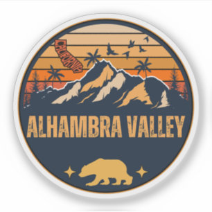 Sticker Vallée d'Alhambra, Californie
