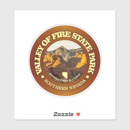 Sticker Vallée de feu SP (Feuille)