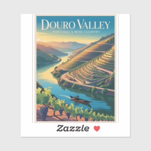 Sticker Vallée du Douro Portugal (Feuille)