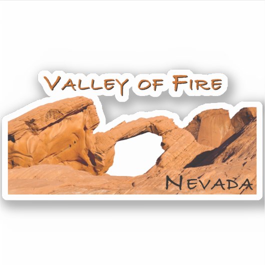 Sticker Vallée du Feu Nevada (Devant)