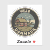 Sticker Vallø, Danemark Danmark (Feuille)