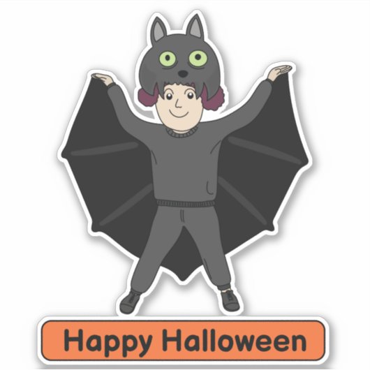 Sticker Vampire Bat costume enfant (Devant)