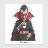 Sticker Vampire déplaisant Dracula (Feuille)