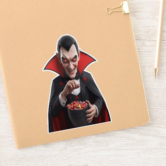 Sticker Vampire déplaisant Dracula (Carnet)