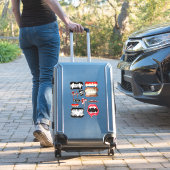 Sticker Vampire Fangs Dents Halloween Horreur art (Valise Insitu)