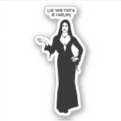 Sticker Vampire femme gothique être fabuleux Citation Art (Devant)