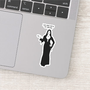 Sticker Vampire femme gothique être fabuleux Citation Art