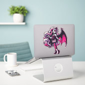 Sticker Vampire Ghoul (Ordinateur portable sur le bureau)