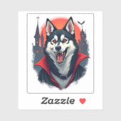 Sticker Vampire Husky Bite (Feuille)