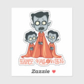 Sticker Vampire Papa et Vampire Enfants (Feuille)