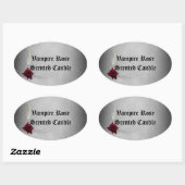 Sticker Vampire Roos Kaars Zeep Label  (Vel)