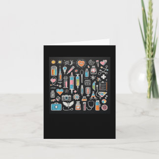 Sticker van artsen en medische apparatuur kaart