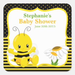 Sticker van Baby shower van suikerbieten
