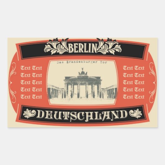 Sticker van Berlijn (Voorkant)