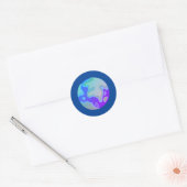 Sticker van blauw marmer (Envelop)