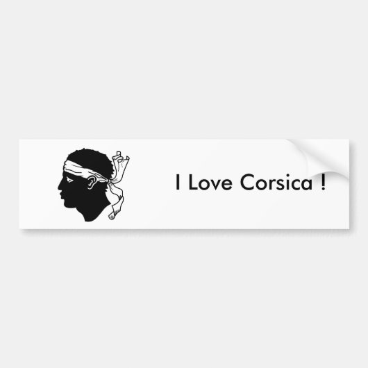 Sticker van Corsica, Frankrijk (Voorkant)