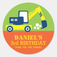 Sticker van de Birthday Party van de Bouwer van de