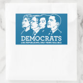Sticker van de Democraten (Tas)