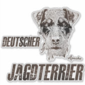 Sticker van de Duitse jaagterger (Voorkant)