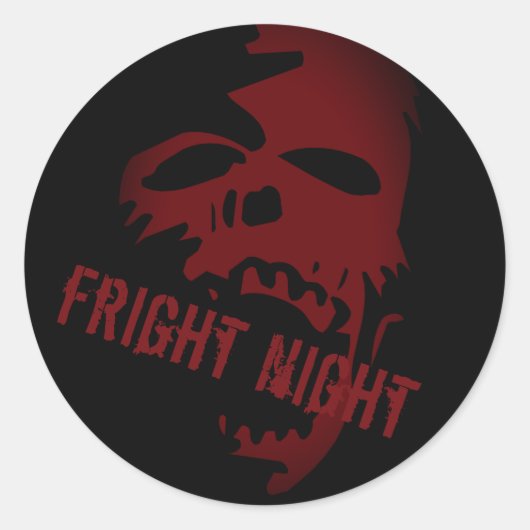 Sticker van de Gothic van de rode romp (Voorkant)