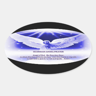 Sticker van de Guardian Angel-gebed