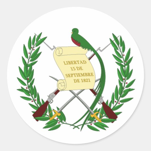 Sticker van de Guatemalteekse vlag (Voorkant)