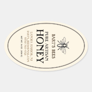 Sticker van de honingbijenkant