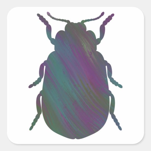 Sticker van de kever in acrylstijl (Voorkant)