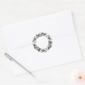 Sticker van de Magnolia bruiloft, transparant (Envelop)