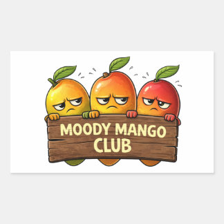 Sticker van de Moody Mango Club