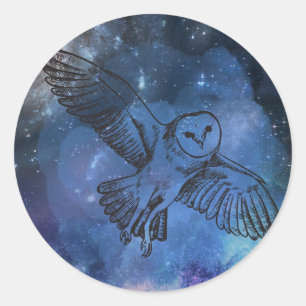 Sticker van de nachtvliegende vleugel