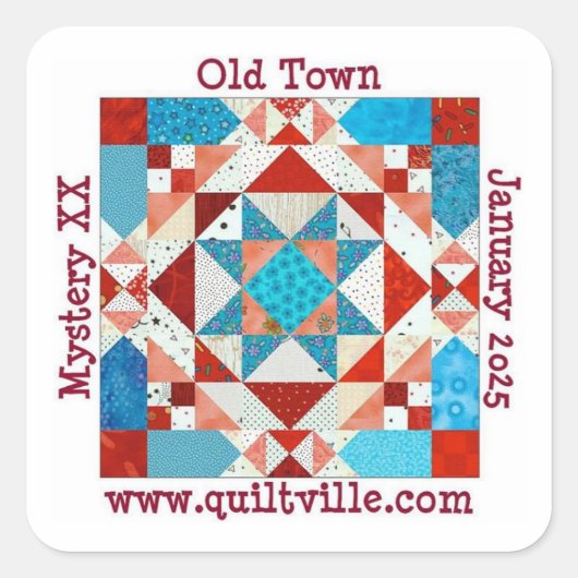 Sticker van de oude stad (Voorkant)