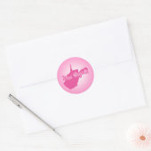 Sticker van de roze staat West Virginia Classic Ro (Envelop)