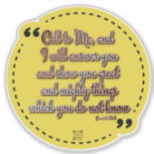 Sticker van de Schrift (Voorkant)