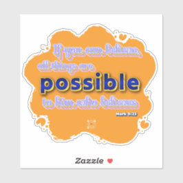 Sticker van de Schrift