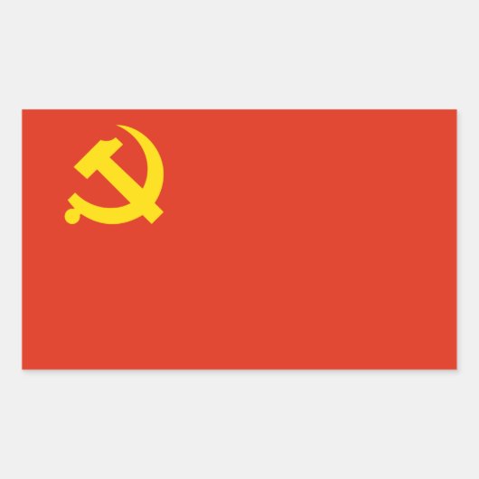 Sticker van de vlag van de Chinese Communistische  (Voorkant)