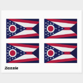 Sticker van de vlag van de Ohio-staat (Vel)