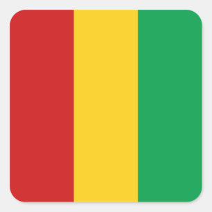 Sticker van de vlag van Guinee-Conakry