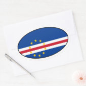 Sticker van de vlag van Kaapverdië (Envelop)