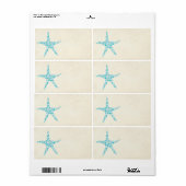 Sticker van de Zeester Aqua van het geschikt om (Full Sheet)