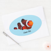 Sticker van gekalkte vis (Envelop)