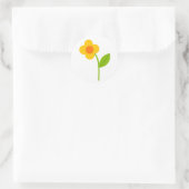Sticker van gele bloemen (Tas)