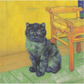 Sticker Van Gogh Black Cat (Devant)