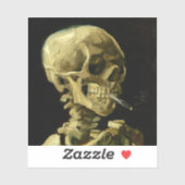 Sticker Van Gogh Fumer du squelette (Feuille)