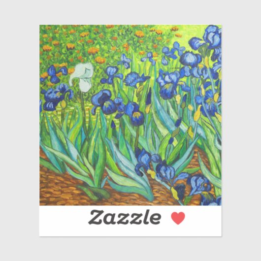 Sticker Van Gogh Irises (Feuille)