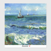 Sticker Van Gogh - Paysage marin (Feuille)