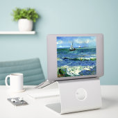 Sticker Van Gogh - Paysage marin (Ordinateur portable sur le bureau)
