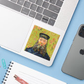 Sticker Van Gogh Postman. Art de l'impressionnisme de port (Ordinateur portable avec iPhone)