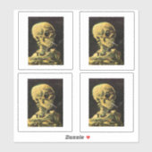 Sticker Van Gogh, Squelette avec cigarette (Feuille)